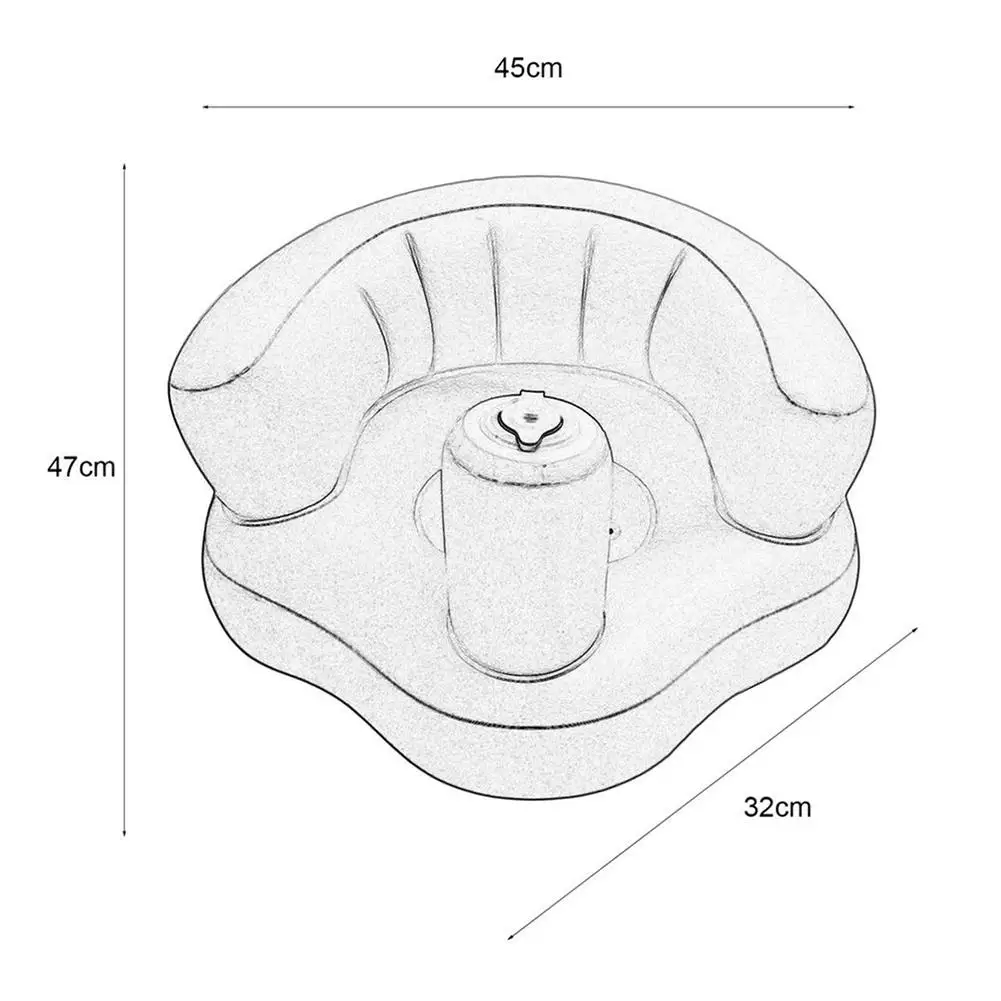 

Inflatable Baby Shower Portable Air Babies Baby Bath Pad Non-Slip Bathtub Mat Safety Security Bath