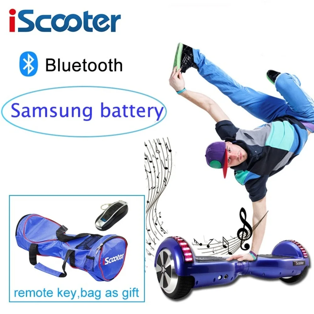 Samsung Аккумулятор Iscooter Hoverboard Bluetooth Электрический скейтборд рулевое колесо Smart 2