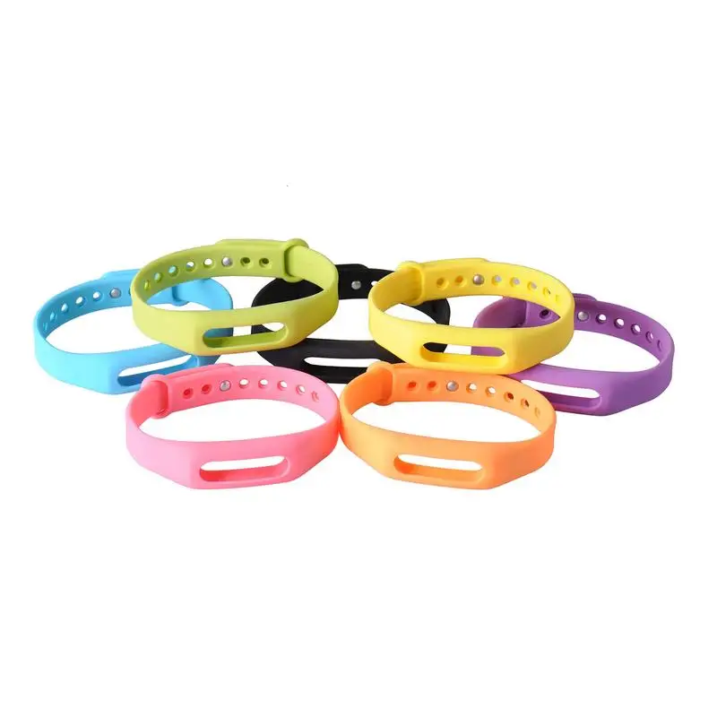 Цветной силиконовый ремешок Rondaful Mi Band 2 фитнес браслет аксессуары для смарт