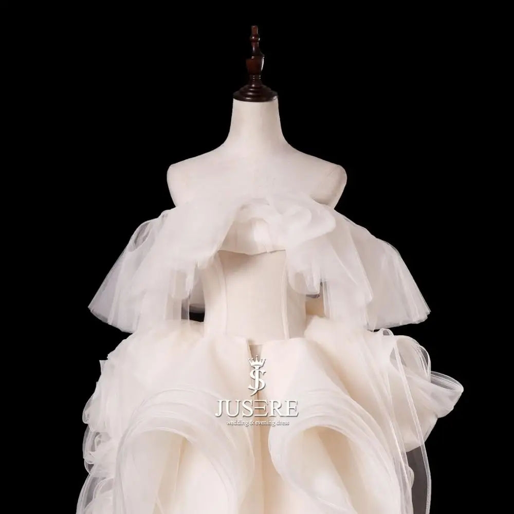 JUSERE высокого класса robe de mariage цвета слоновой кости свадебные платья с открытыми плечами длина до пола Свадебные платья GY474 Vestido de noiva