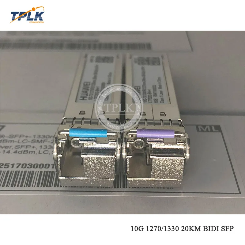 1 пара оригинальный 10G 1270/1330 20 км BIDI SFP модуль SM TX1330/RX1270nm для программирования в