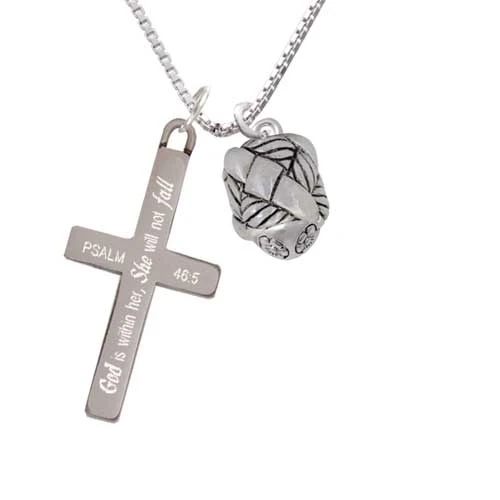 Антикварный Плетеный веревочный Спиннер-она не будет падать-крест ожерелье |