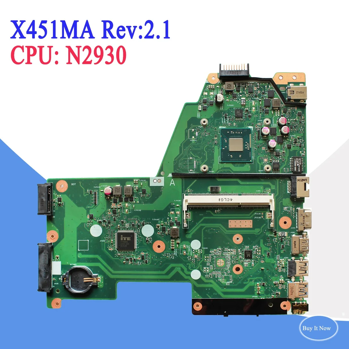 Для ноутбука ASUS F451M X451M X451MA N2930 cpu материнская плата REV 2 1 DDR3 Бесплатная доставка 100%