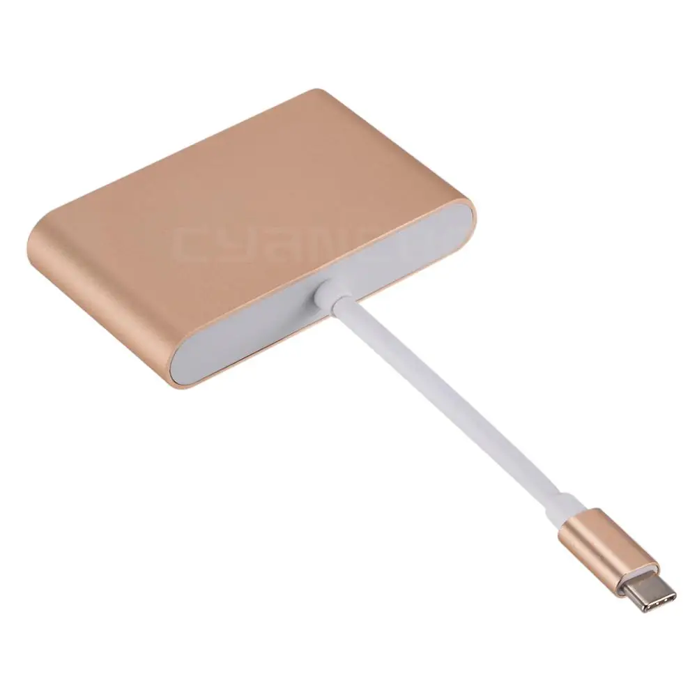 Адаптер Type C док станция USB 3 1 VGA HD 0 PD2.0 зарядный кабель для передачи данных и видео