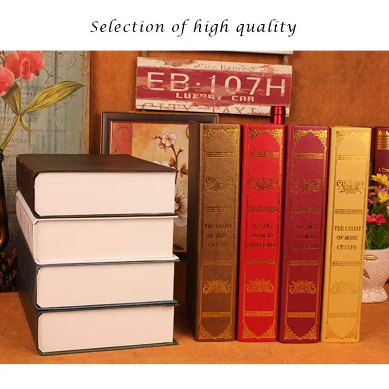 Европейская деревянная антикварная книга коробка реквизит украшение кафе