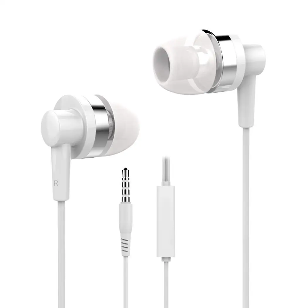 Нет мм 3 5 черные наушники 20 кГц 3215 с динамическим микрофоном 983dB In-Earphones белый