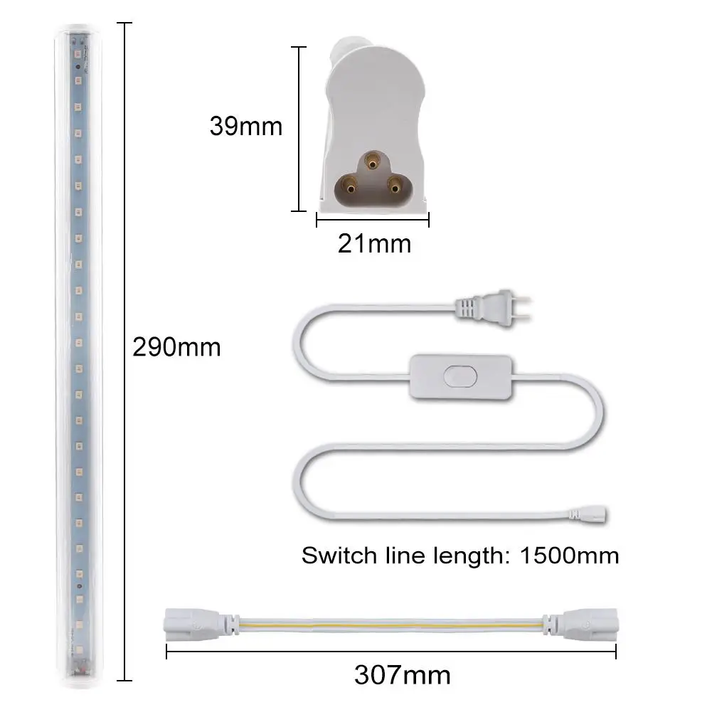 CASTNOO LED Grow light полный спектр комнатных растений лампа T5 трубчатая для теплиц