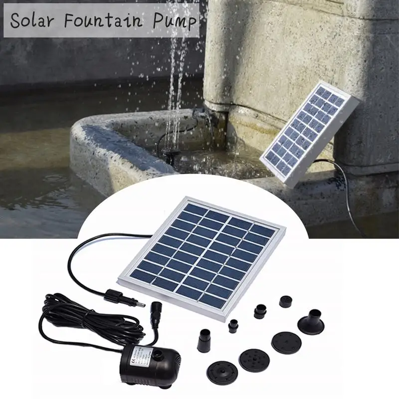 Набор насосов для фонтанов на солнечной батарее садовый погружной водяной насос