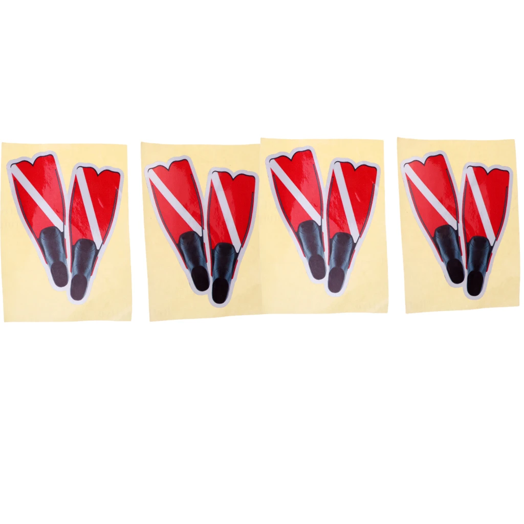 4 шт. Высококачественная Водонепроницаемая наклейка для подводного плавания