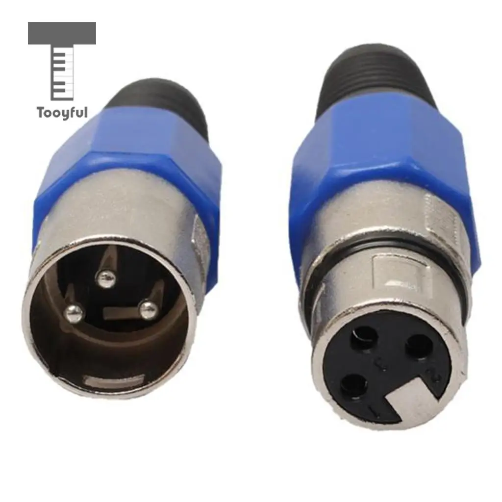 10 Pairs XLR Male &amp Female Microphone Plug Audio Cable Adapter Connector for Guitar Mixer | Спорт и развлечения