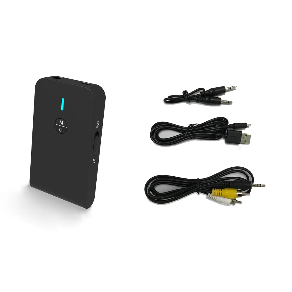 2 в 1 Bluetooth 3 0 передатчик приемник адаптер Aptx HD Экстра длинная батарея 5 мм аудио для