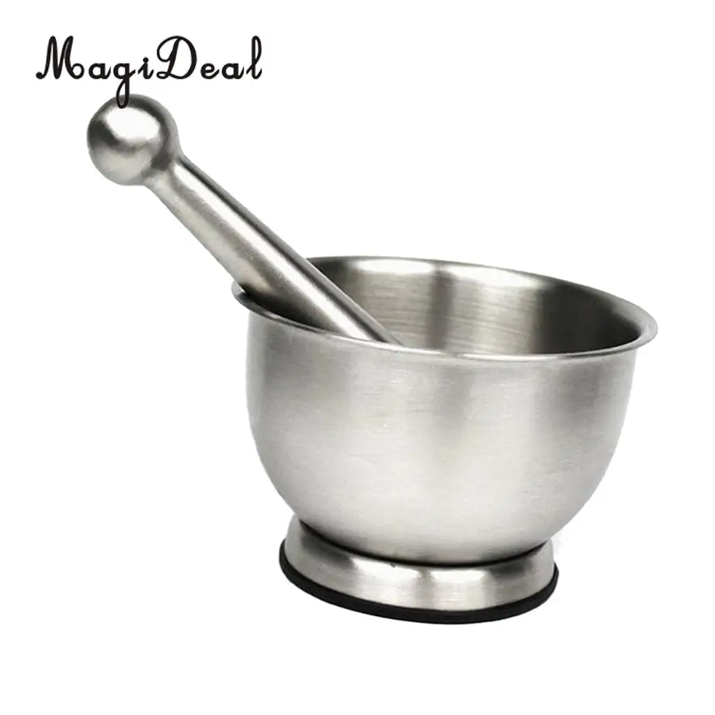 Amagoo ручная дробилка из нержавеющей стали ступка и пестик чесночная мельница для