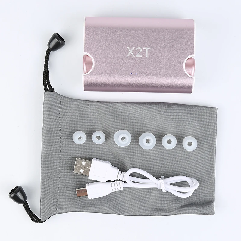 X2T новые настоящие беспроводные наушники Близнецы Bluetooth гарнитура стерео с 1500 мАч