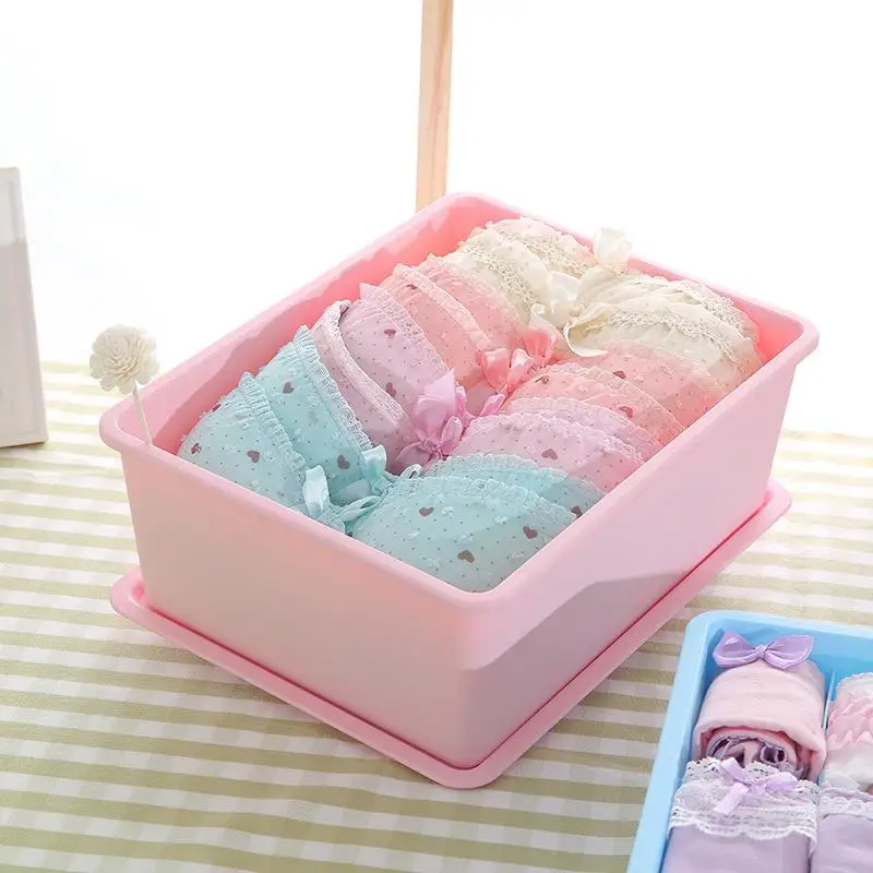1pc Plastic Storage Bra Boxes Multi-Function Home Bedroom Wardrobe Underwear Pants Debris Finishing | Дом и сад