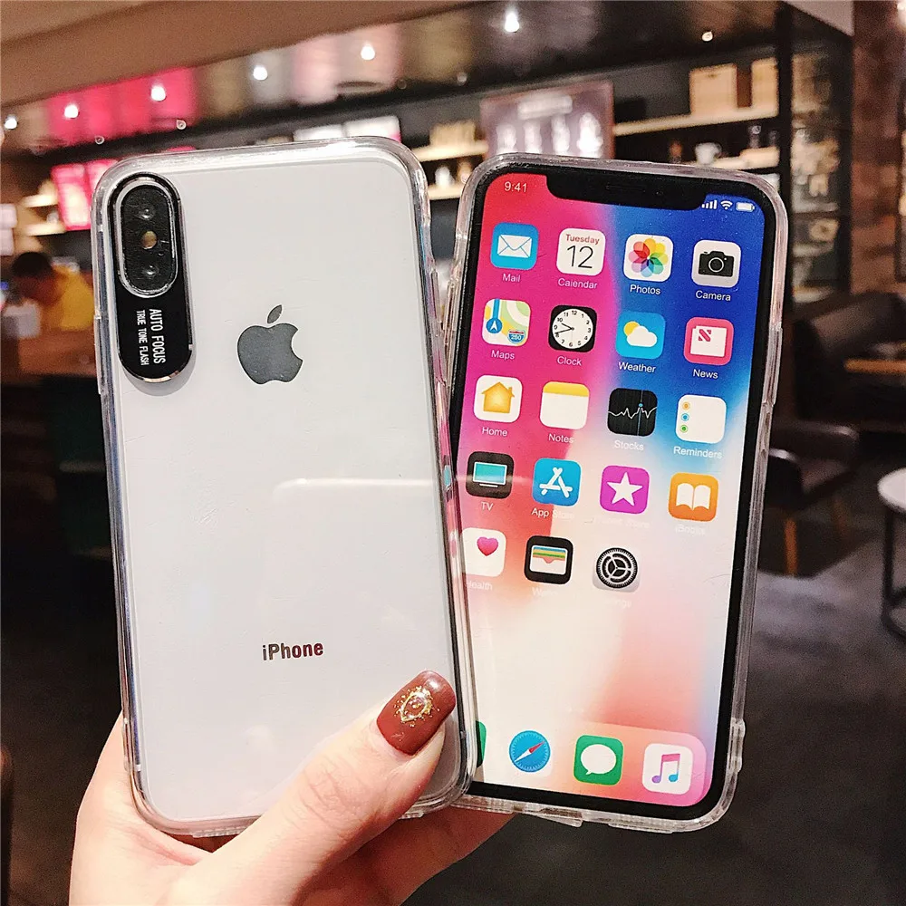 KISSCASE Transparent Phone Case For iPhone X XS 7 8 Plus Max XR Crystal Soft Silicone 6 6s Cover |