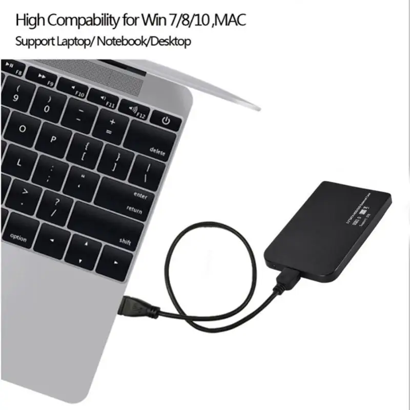 2.5 inch USB 3.0 Ultra Thin SATA SSD HDD Hard Drive Dock Enclosure Case 5Gbps/s High Speed Mobile Hard Disk Box Enclosure
