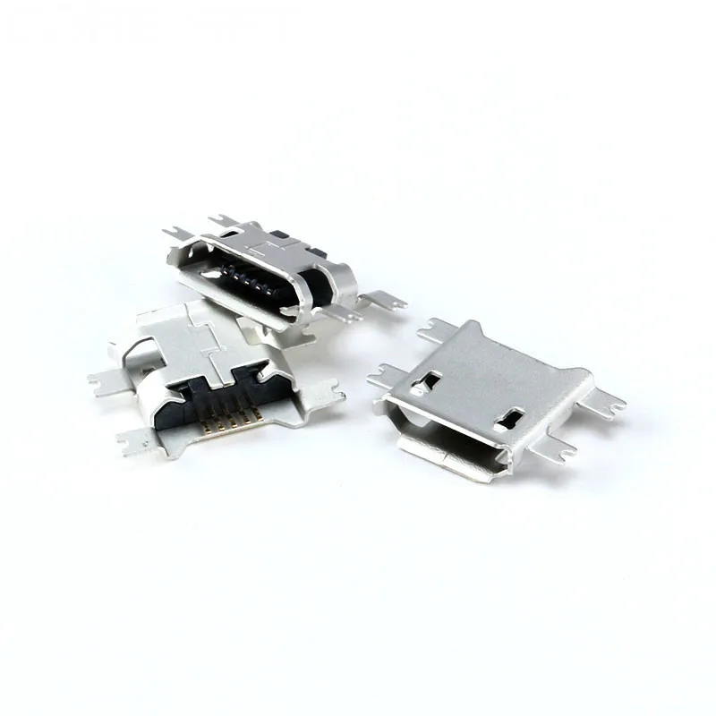20 шт. микро USB 5pin Тип B 0 8 мм разъем для мобильного телефона мини зарядки четыре