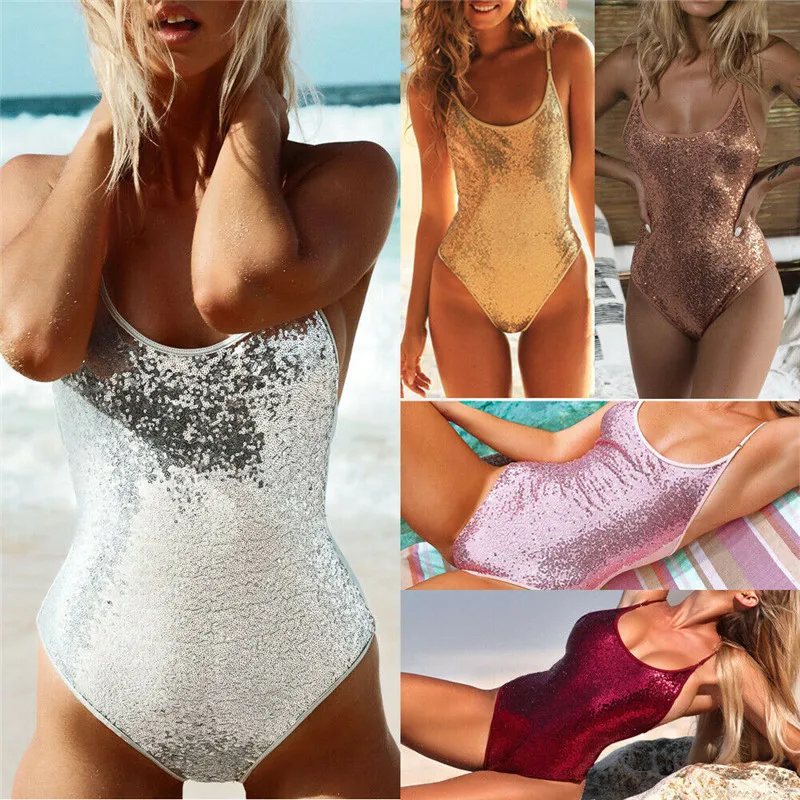 Женский слитный купальник GLANE бикини с пуш ап пляжная одежда|Комбинезоны| |