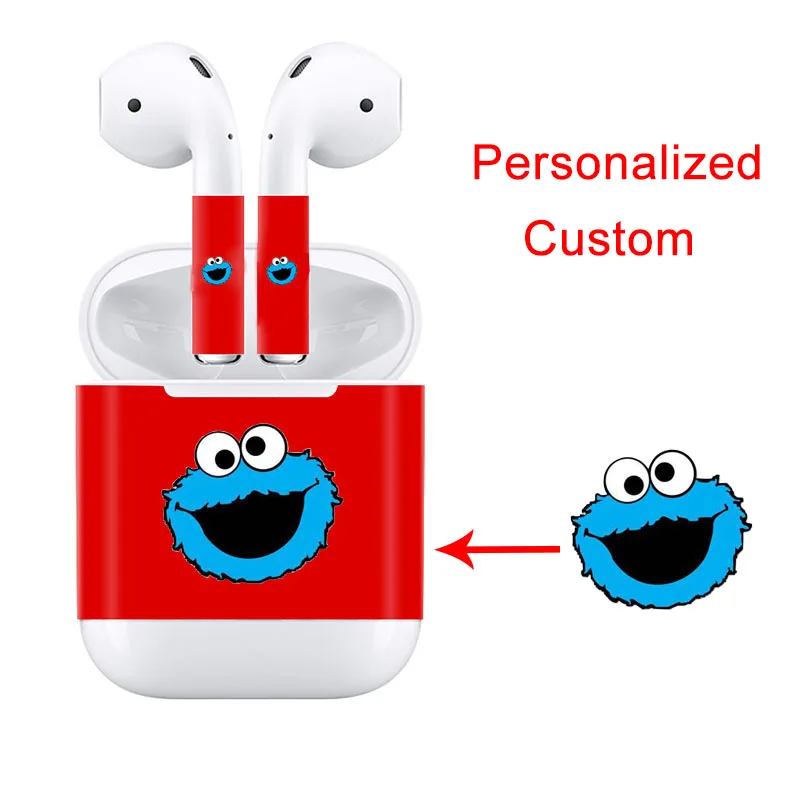Крутая индивидуальная наклейка DIY для airpods защитит кожу iPhone Беспроводная bluetooth