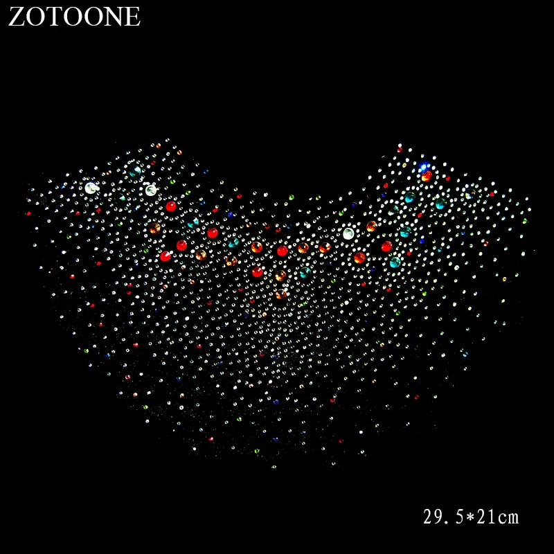 

ZOTOONE Strass Crystals Hot Fix Flatback Rhinestones Patches for Clothes Rhinestone Applique Wedding Dress Stones for Needlework