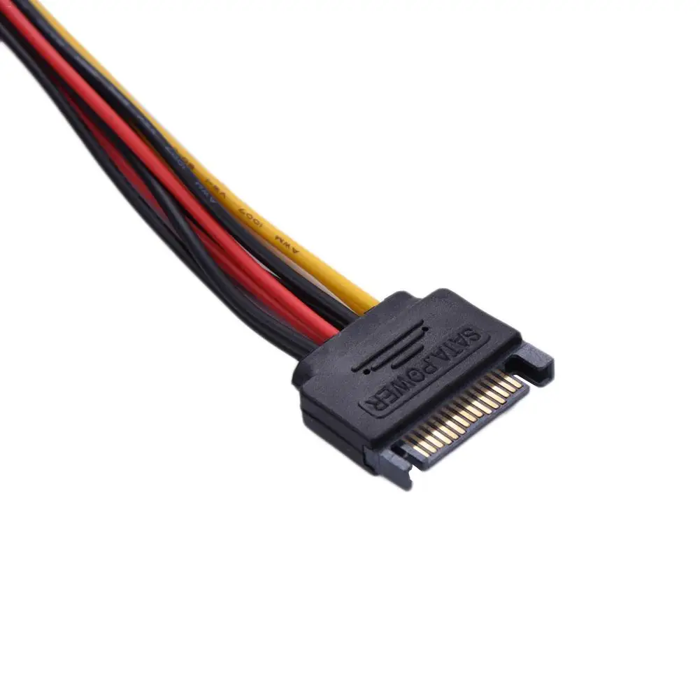 Новый компьютерный кабель SATA 15Pin питание папа мама y разветвитель адаптер кабель|