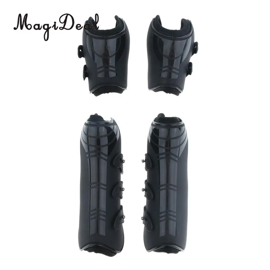 

1 Pair Horse Leg Boots Hind Front Leg Tendon Protect Wraps Wear