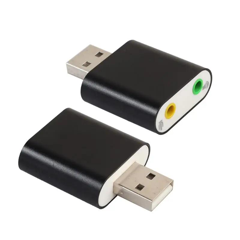 Алюминиевый сплав тонкий Виртуальный USB 7 1 канал аудио стерео звуковая карта