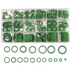 27 шт., зеленые уплотнительные кольцаУплотнителишайбы для автомобильного кондиционера, наборы ручных инструментов, аксессуары для автомобильного кондиционера воздуха