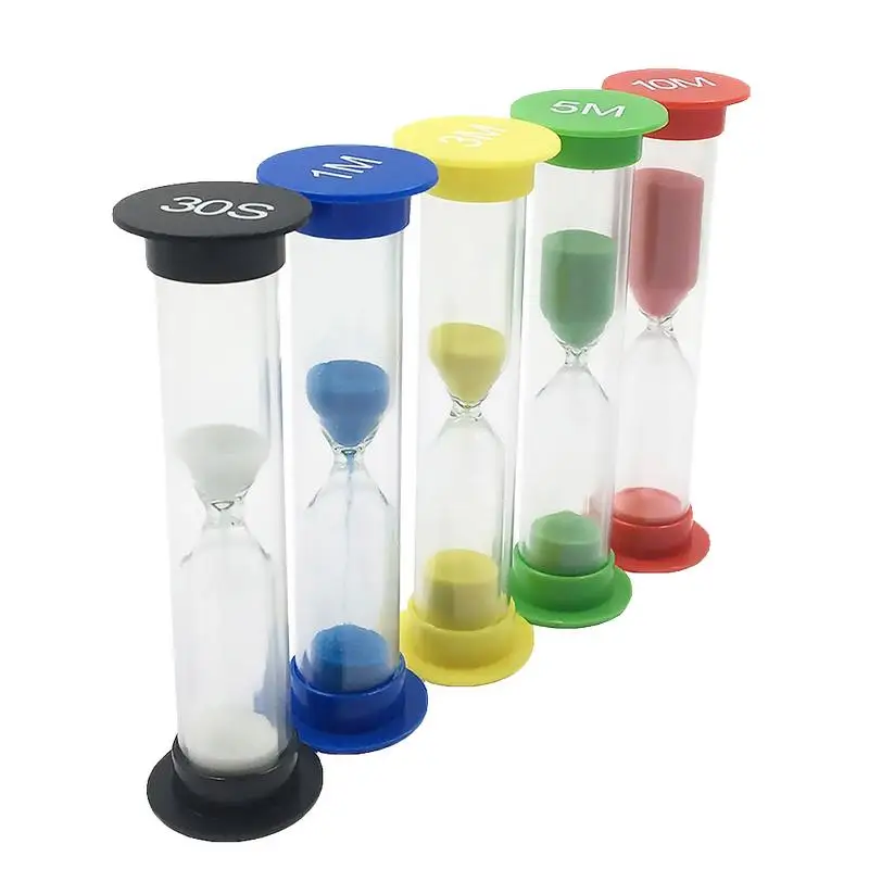 Креативные песочные часы таймер 6 шт. детский подарочный набор 30 секунд 1 2 3 5 10