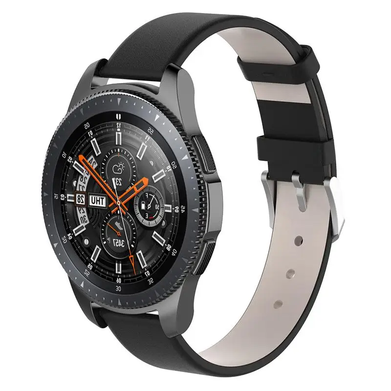 Высококачественный кожаный ремешок для смарт-часов 20 мм 22 Samsung Galaxy Watch S4 SM-R810 42 SM-R800