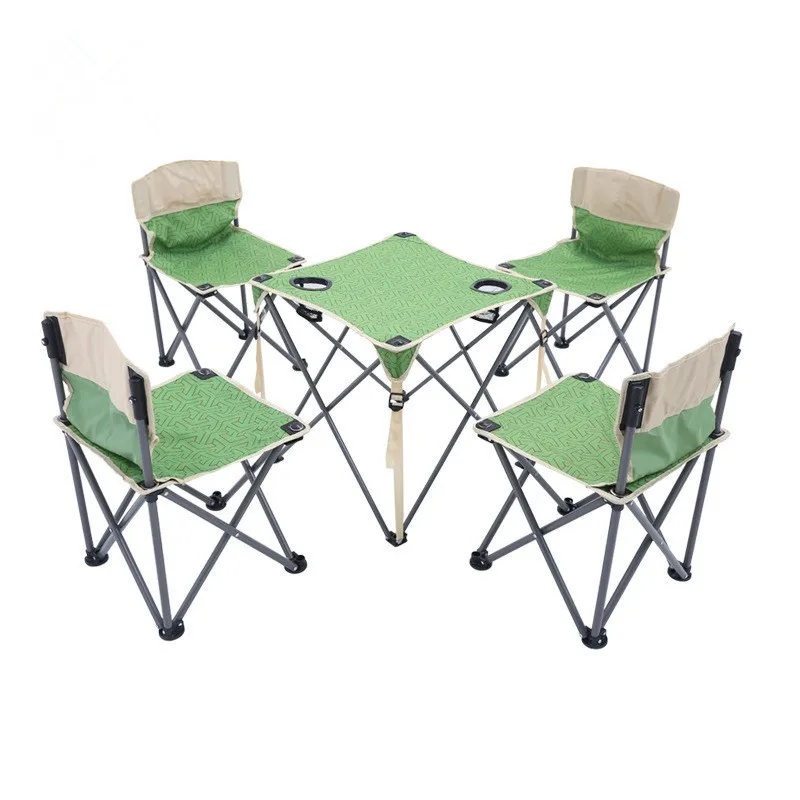 Портативный складной стол комплект из пяти предметов стулья для отдыха на
