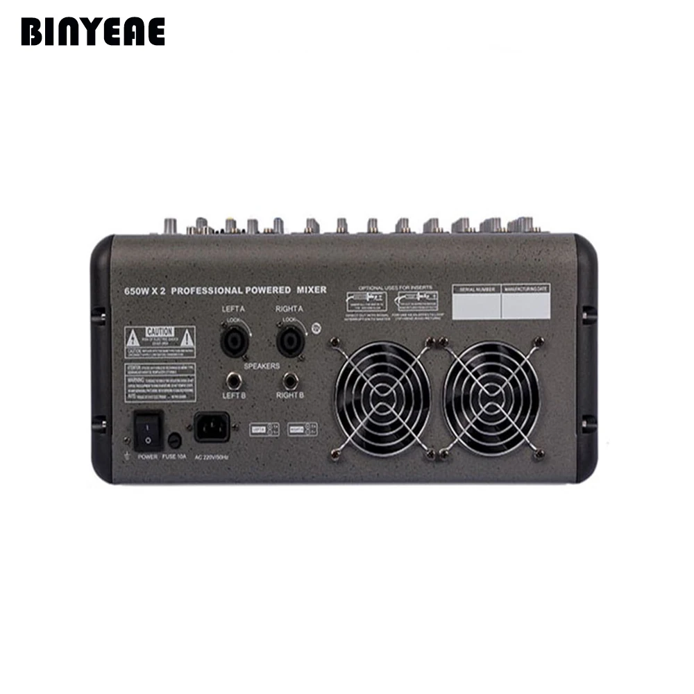 Профессиональный Мощный DJ миксер 1300 Вт RMS PMR860 8 каналов Миксер с функцией