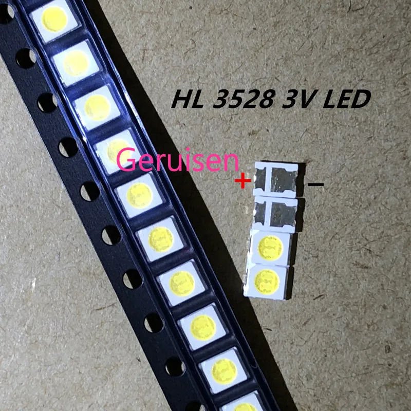 2000 шт./лот HONGLI TRONIC двойные чипы LED подсветка 1210 3528 2835 1 Вт 3В 100лм холодный белый ЖК