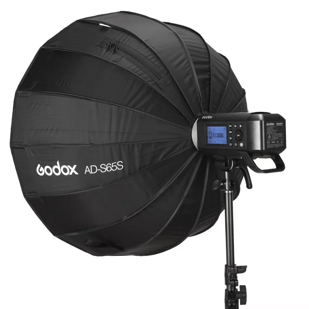 Godox 65 см AD S65S встроенный серебристый софтбокс с сотовой сеткой крепление для