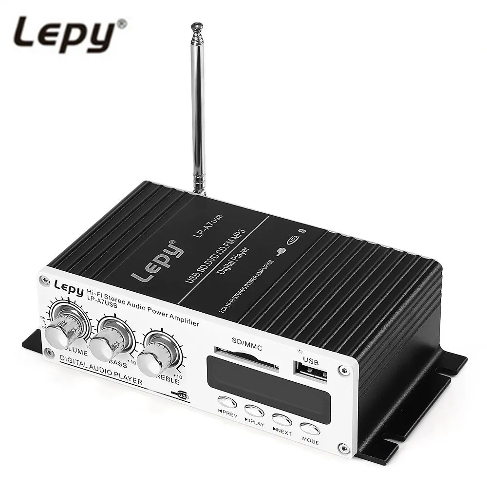Lepy A7 усилитель беспроводной bluetooth связи 2 канала HiFi стерео Бас аудио плеер