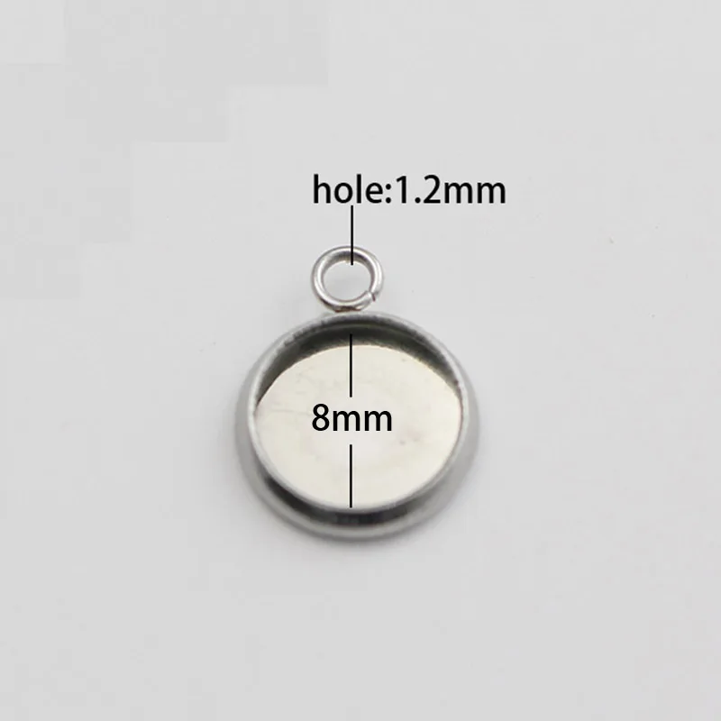 Beadsnice оптовая торговля из нержавеющей стали ручной работы кулон заготовки клея