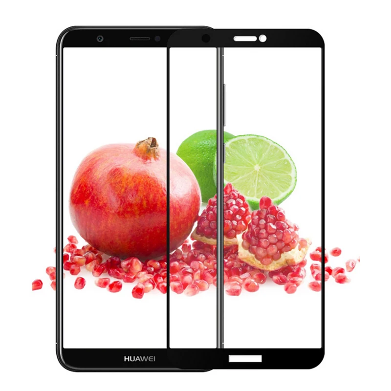3D Черно-белое закаленное стекло для Huawei P Smart Dual SIM PSmart 9H полное покрытие защитная