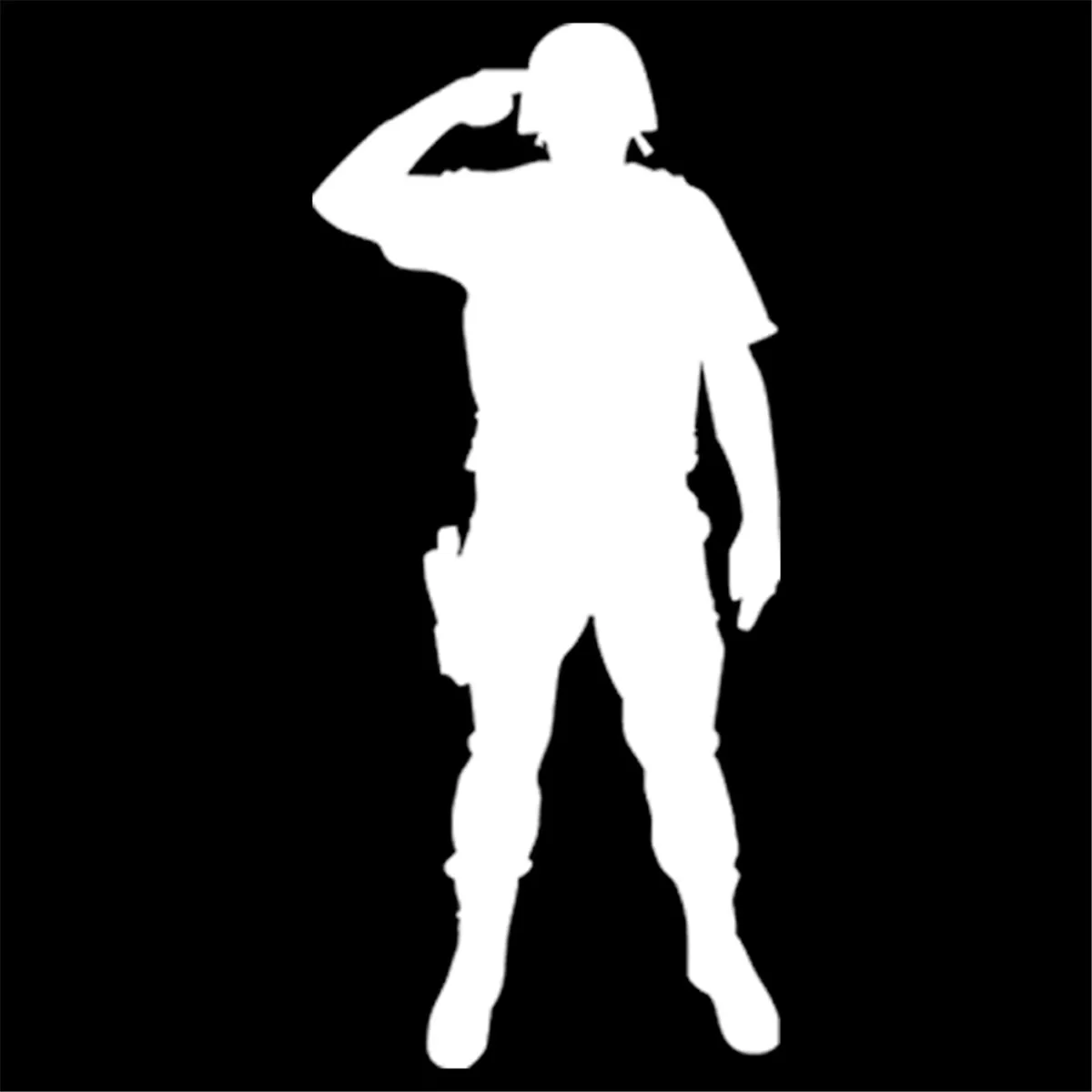 Rouse Uniformed Soldiers Salute граф стикер для дома окон и стекла бампер двери грузовика