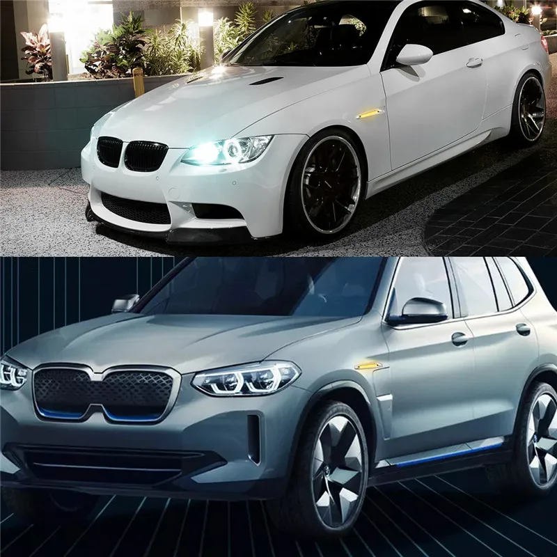 2019 новые 1 пара Хром светодиодный сбоку Габаритные фары Seiten мигалка Klarglas для BMW E36