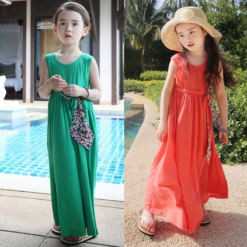 2021 Mother And Daughter Clothes Summer Dress Girl 7 Years Girls Size 8 Dresses 10 12 14 16 18 Holiday Teenage Children Clothing | Детская