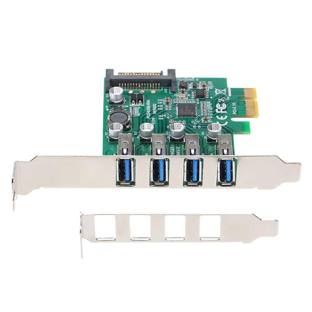 Плата расширения PCI E к USB 480 адаптер с кронштейном быстрая скорость передачи