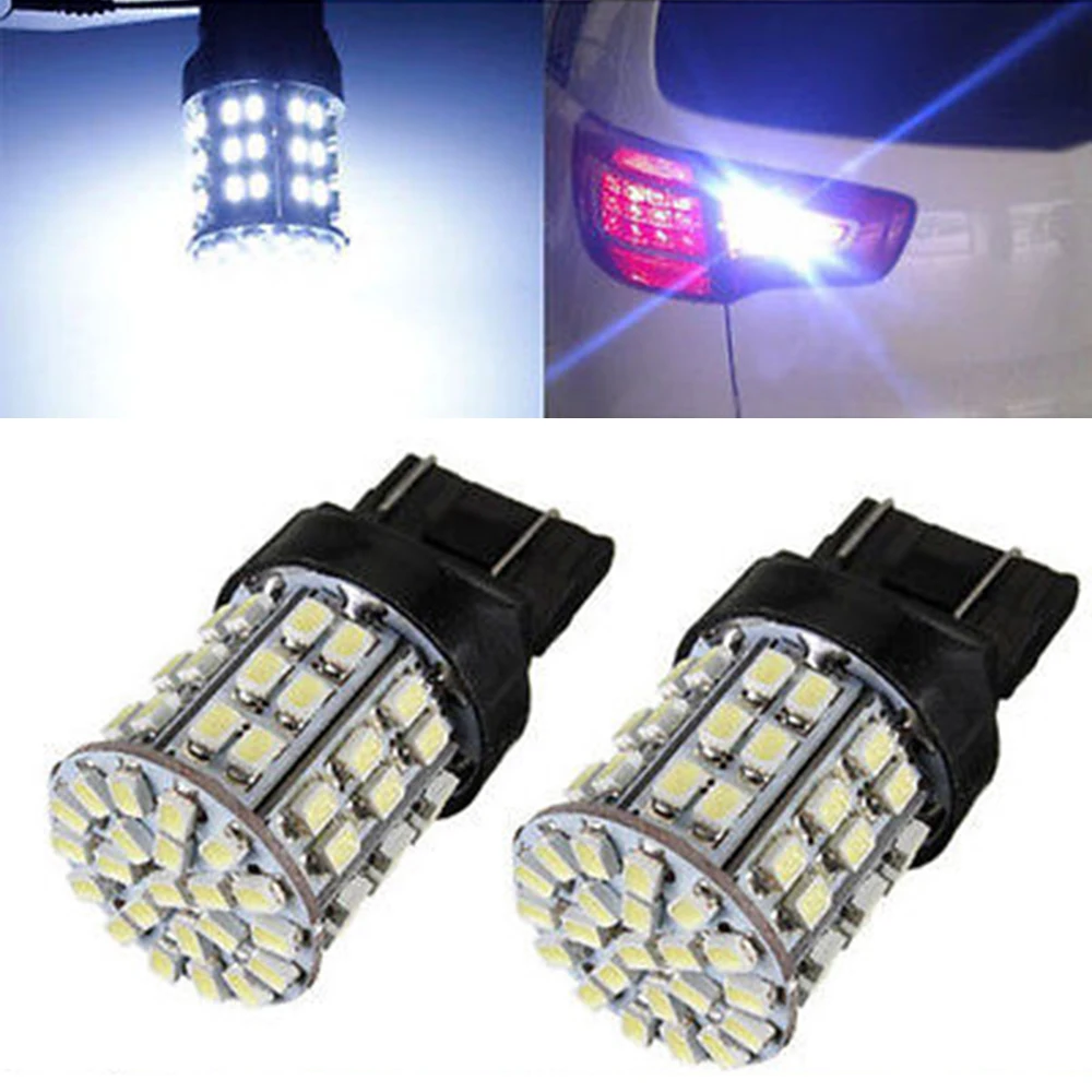 Mayitr 2 шт. 7443 64LED обратный светильник супер белая Автомобильная сигнальная лампа