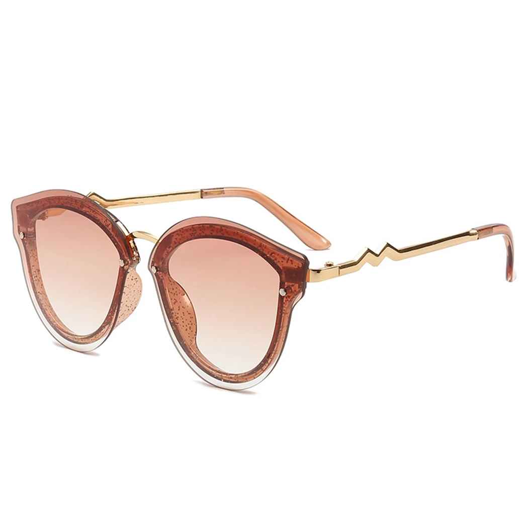Fashion Glitter Cat Eye Sunglasses UV400 Cateye Women Vintage Gradient Shade Glasses Female Luxury Eyewear Oculos | Аксессуары для