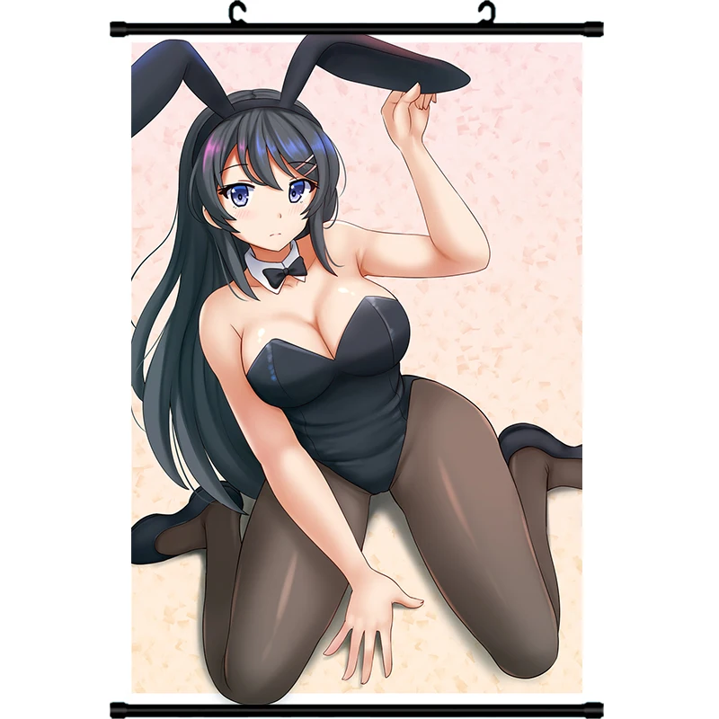 Аниме Декор стены прокрутки постер Seishun Buta Yarou wa Bunny Girl Senpai no Yume wo Minai Печать холст
