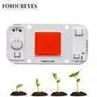 Светодиодная лампа для выращивания растений без драйвера, чип полного спектра с Cob, 220-нм, В переменного тока, 20 Вт, 30 Вт, 50 Вт, для помещений, рост рассады и цветов