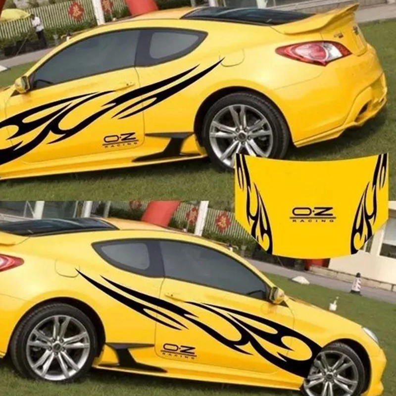 1 8 м черный BK Набор наклеек стайлинга автомобилей R всего тела декор винил