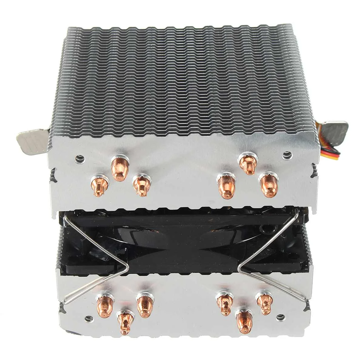 3Pin 6 Трубок алюминиевый радиатор со светодиодом кулер для процессора вентилятор