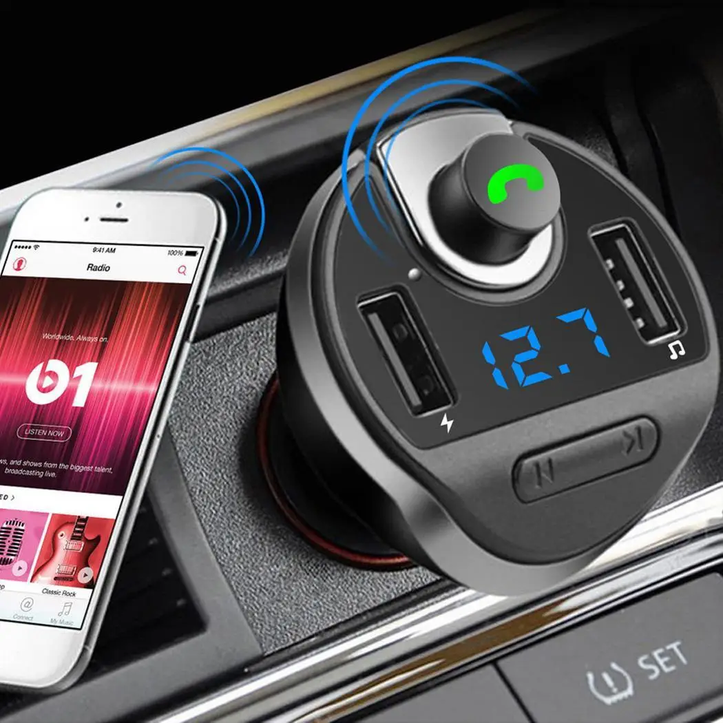 0 мГц дБмкВ MP3 5 М 87 107 плеер автомобиля Зарядное устройство Bluetooth 108 USB Беспроводной