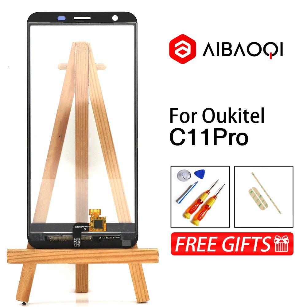 AiBaoQi новый оригинальный 5 дюймовый Oukitel C11Pro Передний сенсорный экран дигитайзер