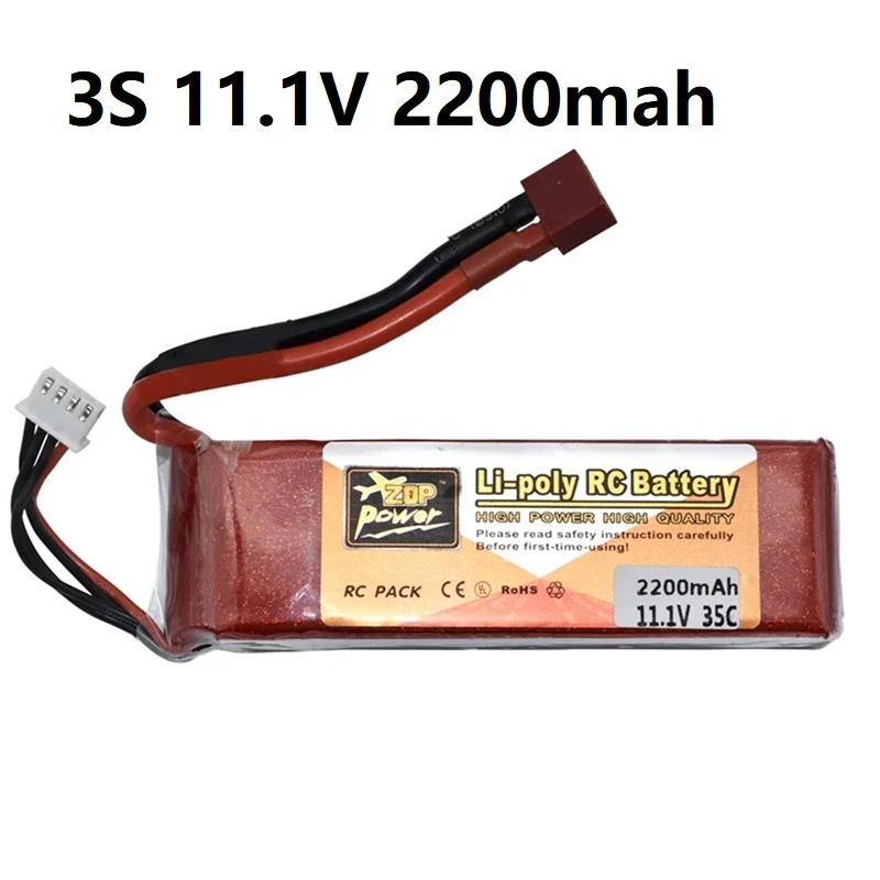 

ZOP POWER 2200mAh 11.1v Lipo Bettary for Rc Helicopter Car boat Airplane RC toys 11.1v Li-Polymer battery 2200mah 35C 3s battery